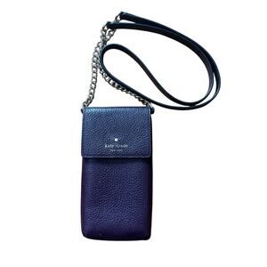 Kate Spade North South Patterson Drive Pebbled Phone Crossbody in Burgundy‎